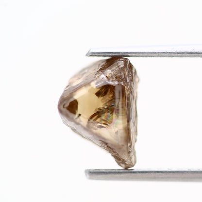 2.42 Carat Fancy Brown Macle Raw Rough Natural Diamond 8.80 MM - Blackdiamond