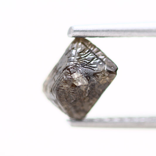 1.04 Carat Brown Octahedron Raw Natural Rough Diamond 6.4 MM - Blackdiamond