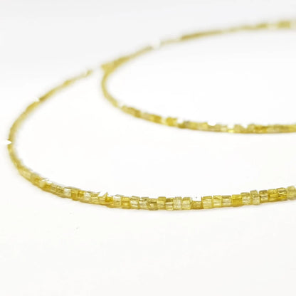 yellow cube diamond beads