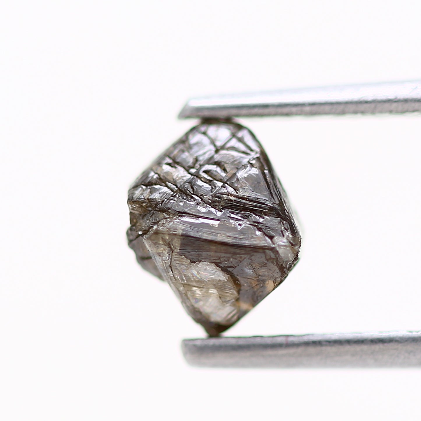 1.06 Carat Chocolate Brown Octahedron Raw Natural Rough Diamond 6 MM - Blackdiamond