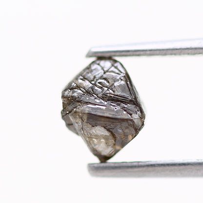 1.06 Carat Chocolate Brown Octahedron Raw Natural Rough Diamond 6 MM - Blackdiamond