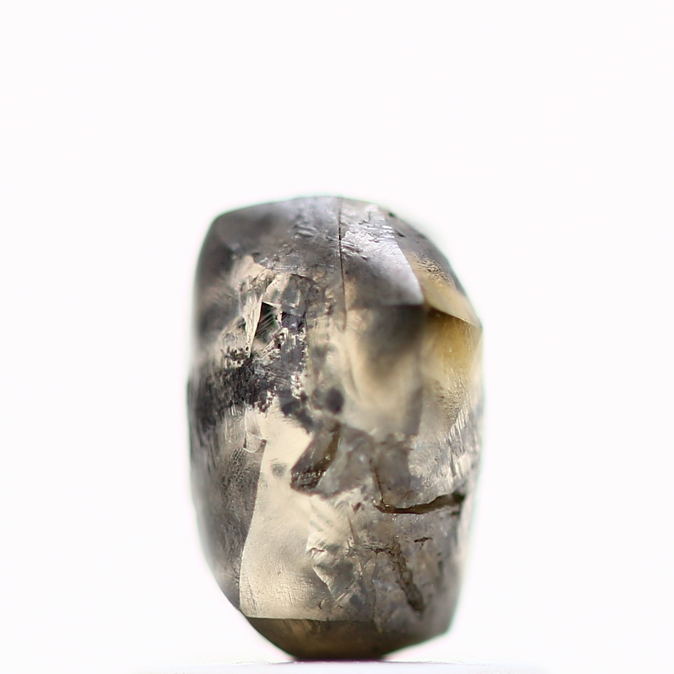 1.23 Carat Fancy Brown Uncut Natural Raw Rough Diamond 6.50 MM - Blackdiamond