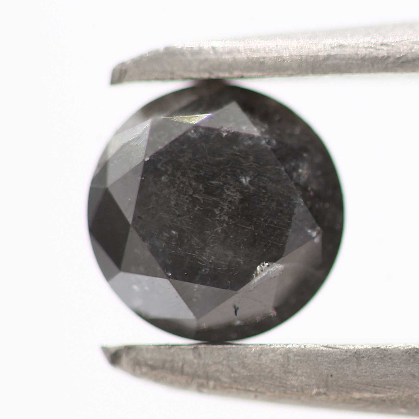 0.30 Carat Dark Gray Diamond Round Salt and Pepper Diamond 4.1 MM - Blackdiamond