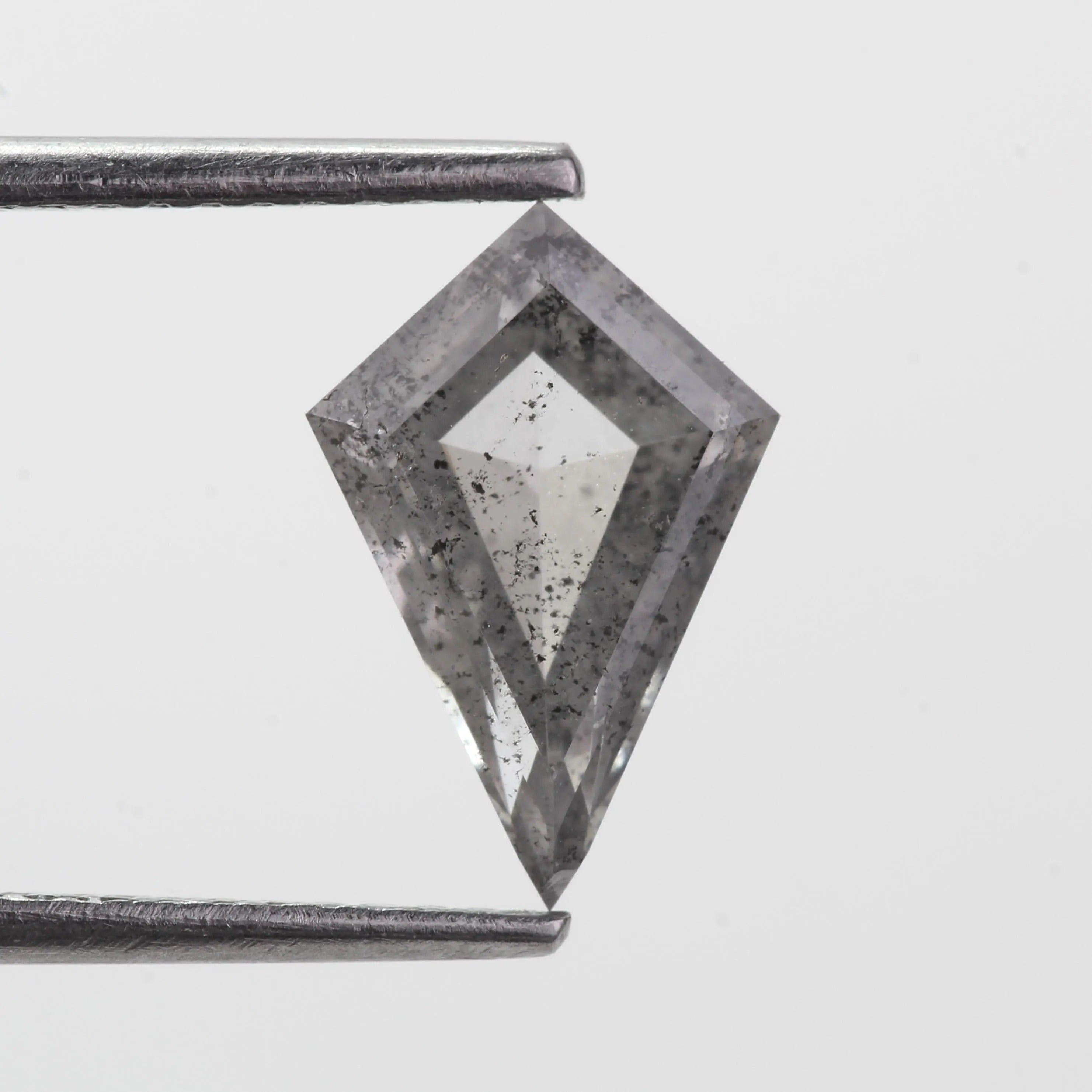 1.39 Ct Kite Salt and Pepper Diamond Fancy Gray Natural 10.90 MM