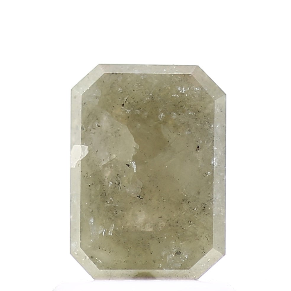 0.84 Carat 7 MM Natural Gray Emerald Salt and Pepper Loose Diamond - Blackdiamond