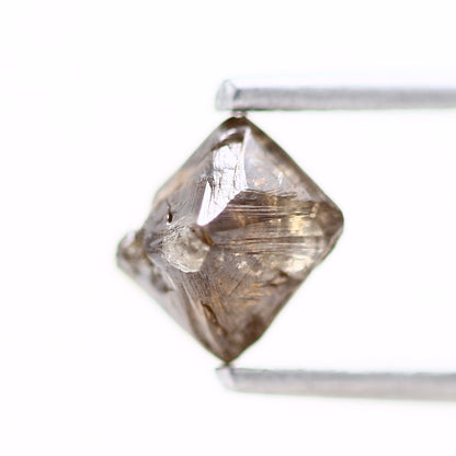 0.92 Carat Fancy Cognac Brown Octahedron Natural Rough Diamond 5.95 MM - Blackdiamond