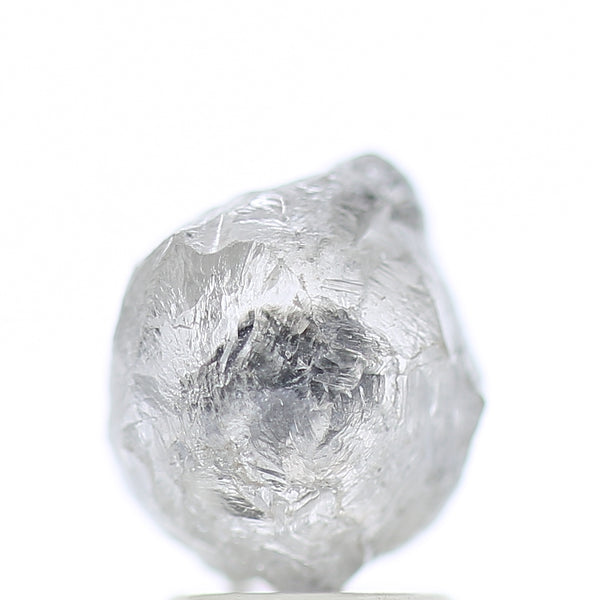 3.40 Carat Natural Fancy Grey Icy Rough Diamond