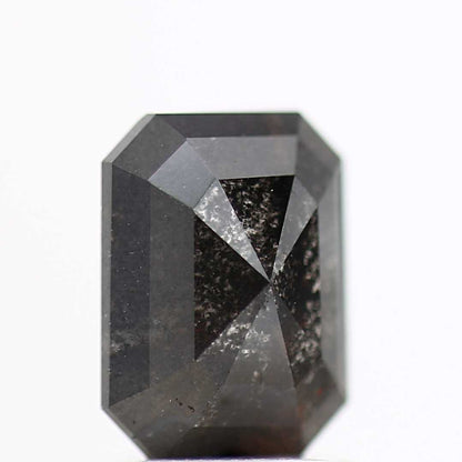 1.55 Carat 7.72 MM Fancy Black Diamond Emerald Shape - Blackdiamond