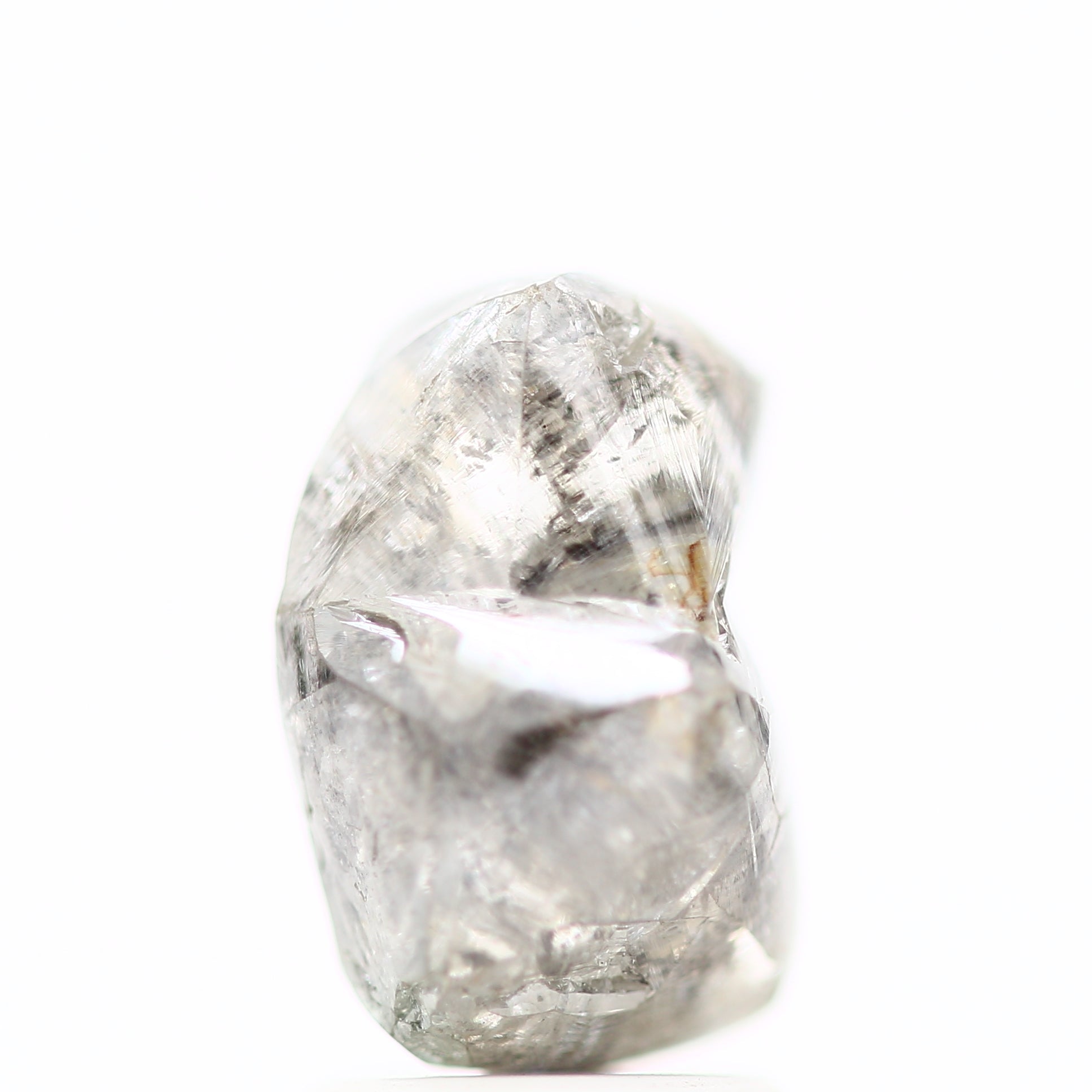 3.88 Carat Natural Loose White Raw Uncut Rough Diamond 9.80 MM - Blackdiamond