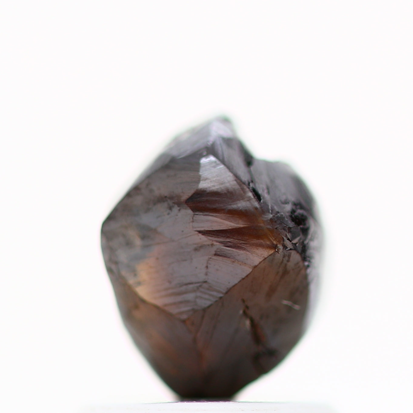 1.38 Carat Natural Fancy Cognac Brown Crystal Rough Diamond 6.35 MM - Blackdiamond