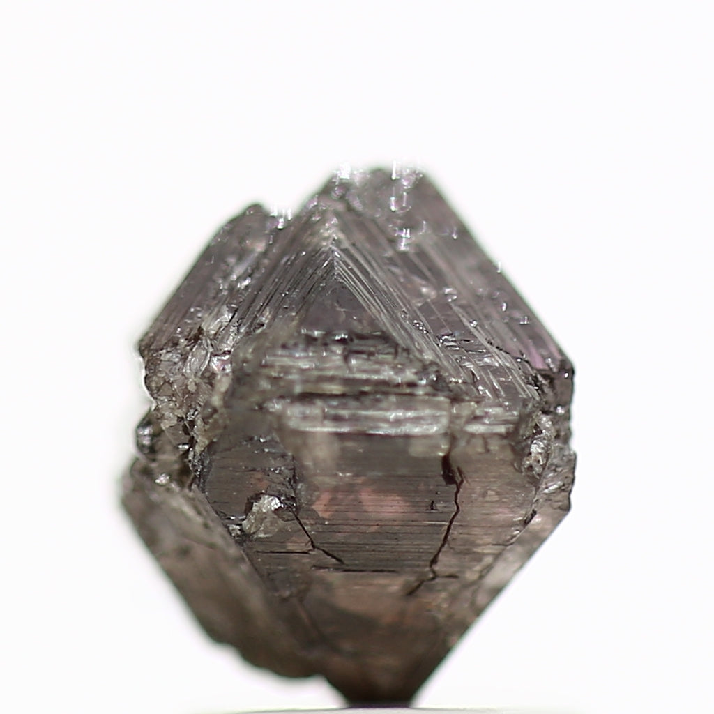 2.19 Carat Fancy Pink Purple Raw Octahedron Rough Diamond 6.75 MM - Blackdiamond