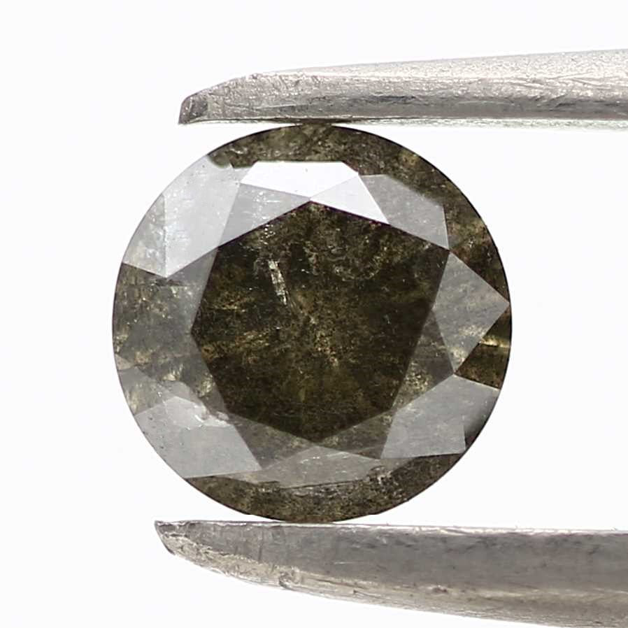 0.42 Carat Chameleon Diamond Round Shape Natural Loose Diamond 4.80 MM - Blackdiamond