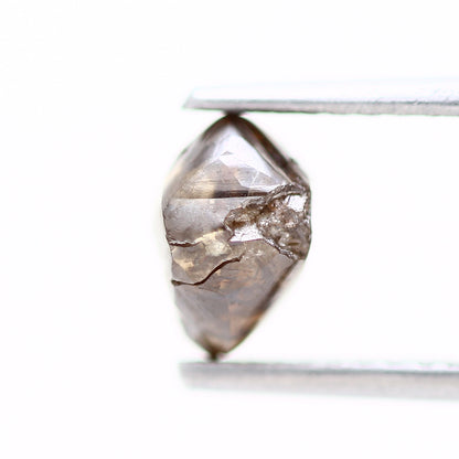 1.12 Carat Natural Octahedron Brown Rough Diamond 6.40 MM - Blackdiamond