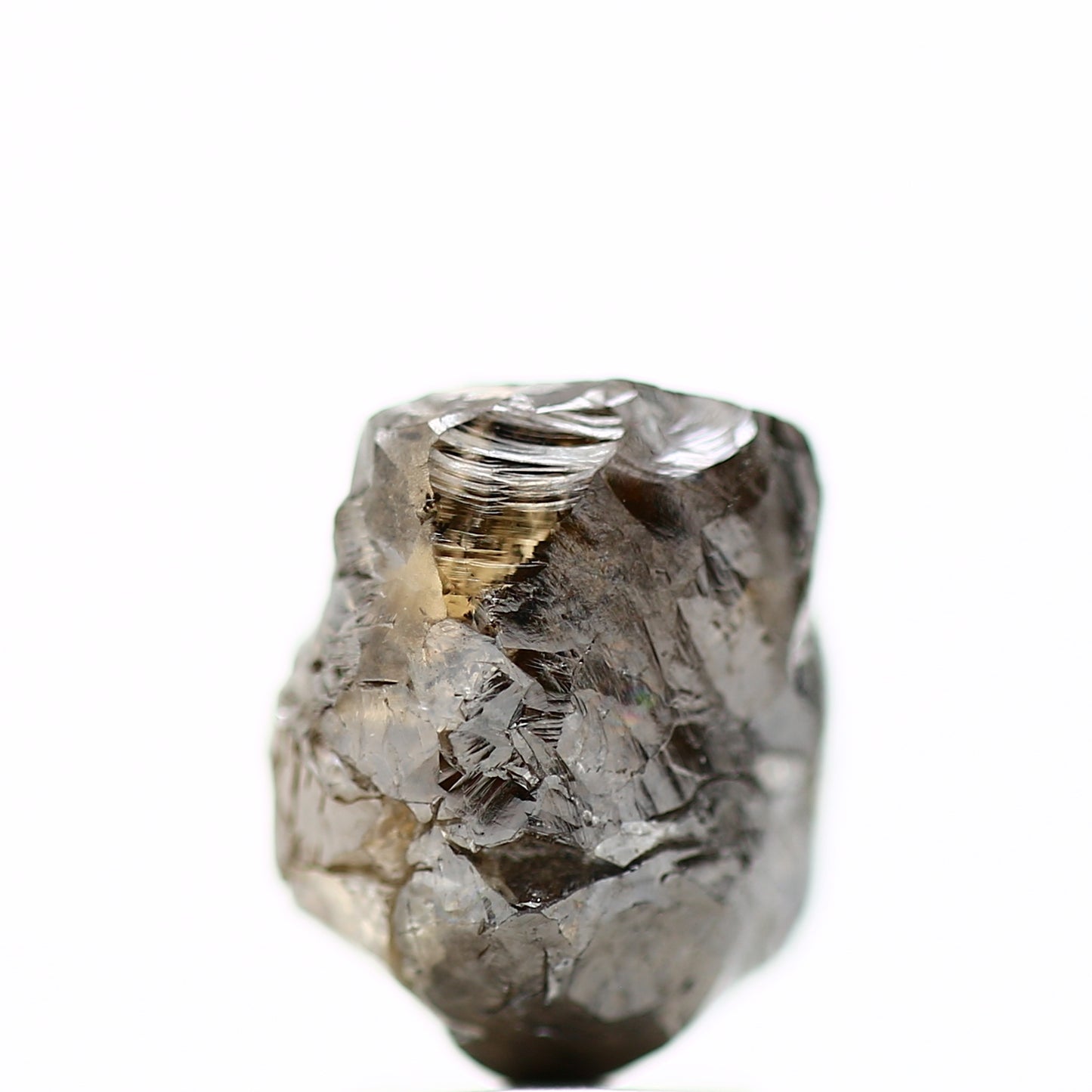 4.30 Carat Fancy Brown Crystal Uncut Raw Rough Natural Diamond 10 MM - Blackdiamond