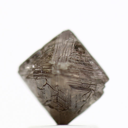 2.17 Carat Fancy Brown Purple Raw Octahedron Rough Diamond 7.70 MM - Blackdiamond