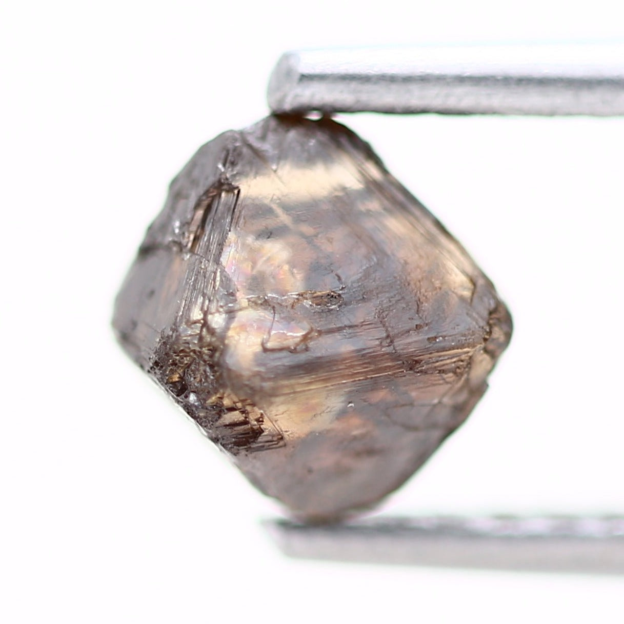 0.89 Carat Natural Champagne Brown Octahedron Rough Diamond 5.30 MM - Blackdiamond