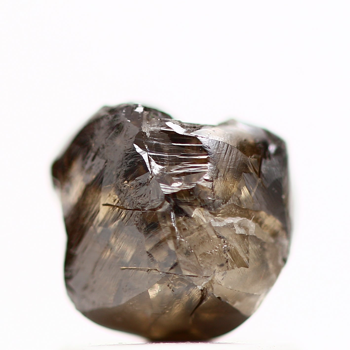 1.31 Carat Natural Fancy Brown Raw Rough Diamond 6.20 MM - Blackdiamond