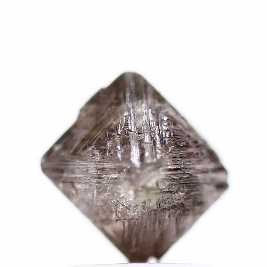 2.16 Carat Fancy Purple Pink Octahedron Natural Raw Rough Diamond - Blackdiamond