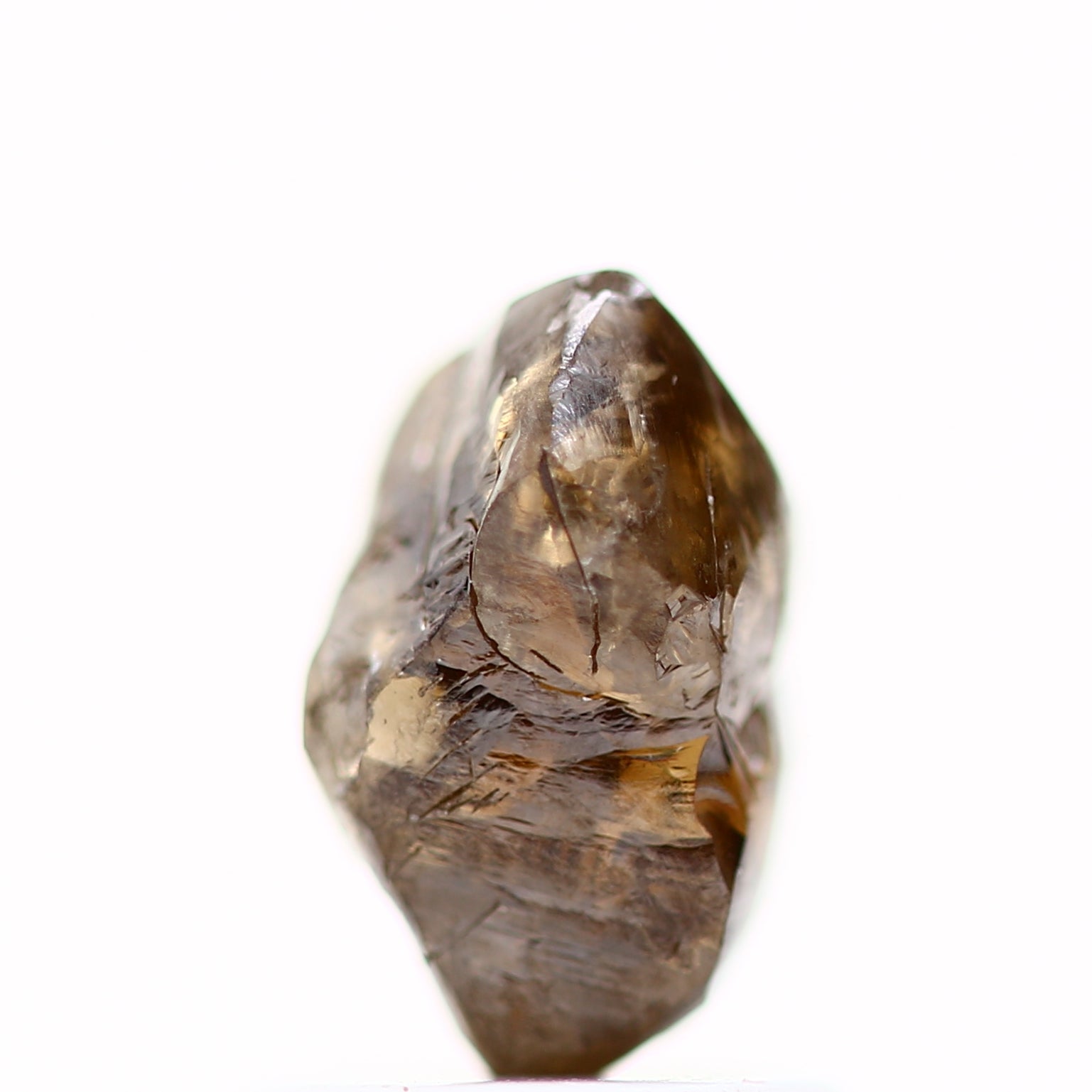 1.37 Carat Uncut Raw Diamond Brown Rough Natural Diamond 7.90 MM - Blackdiamond