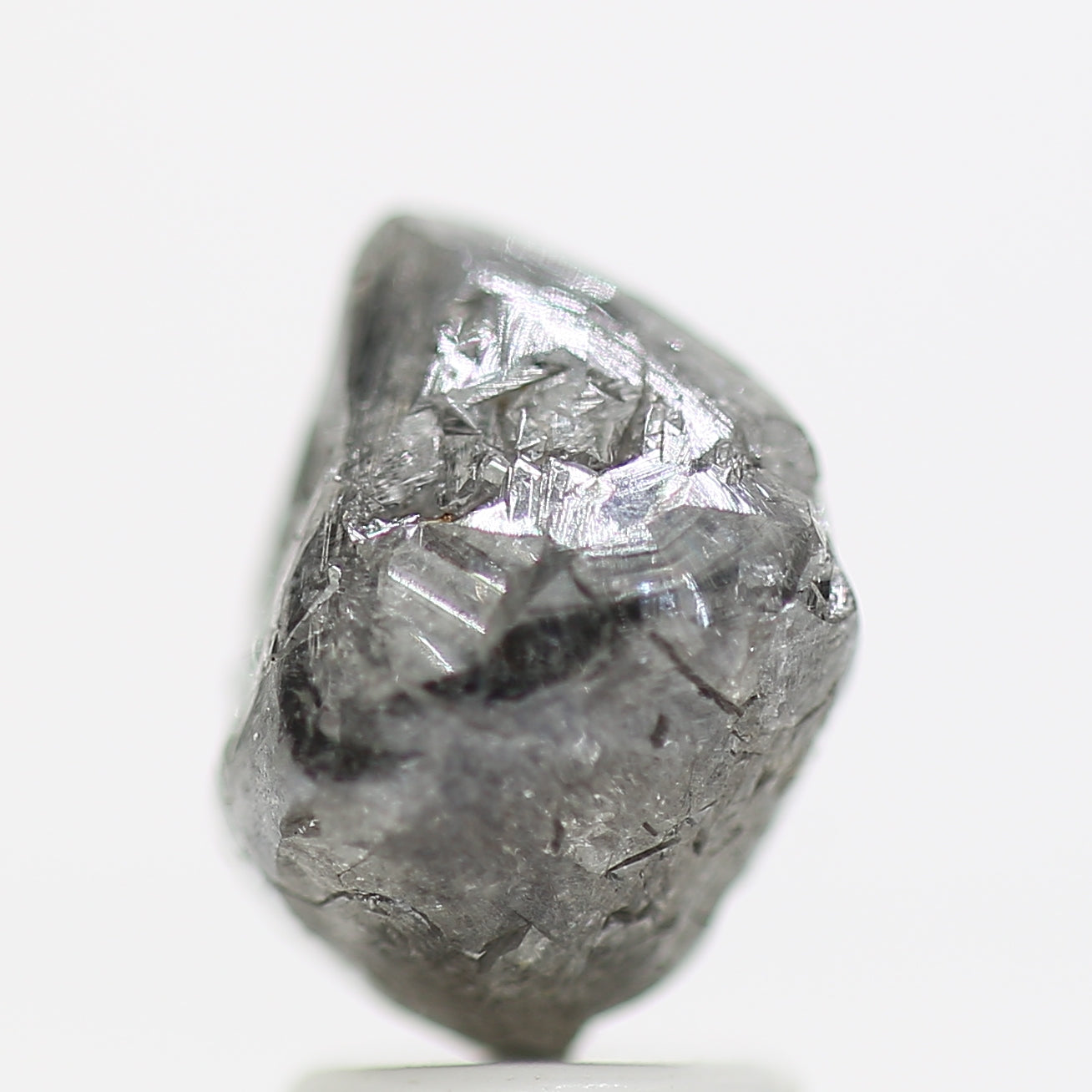 4.34 Carat Unpolished Rough Diamond Octahedron Crystalline Diamonds - Blackdiamond