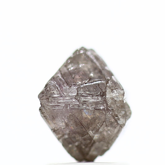 2 Carat Stunning Purple Pink Octahedron Rough Diamond 7.50 MM - Blackdiamond