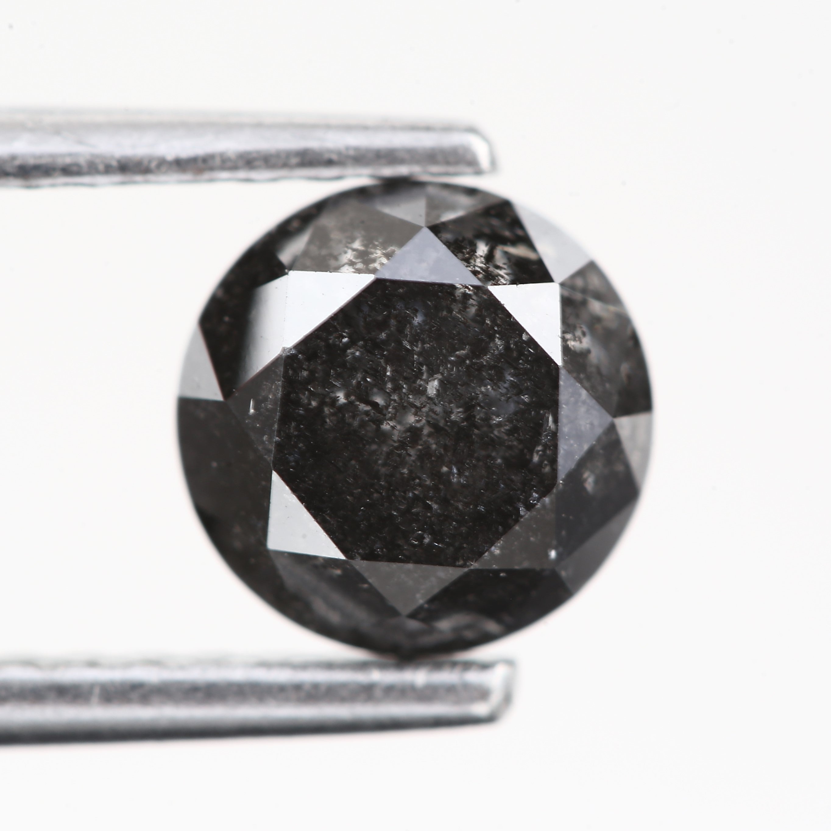 1ct Round Fancy Black Diamond 5.9 MM Natural Celestial