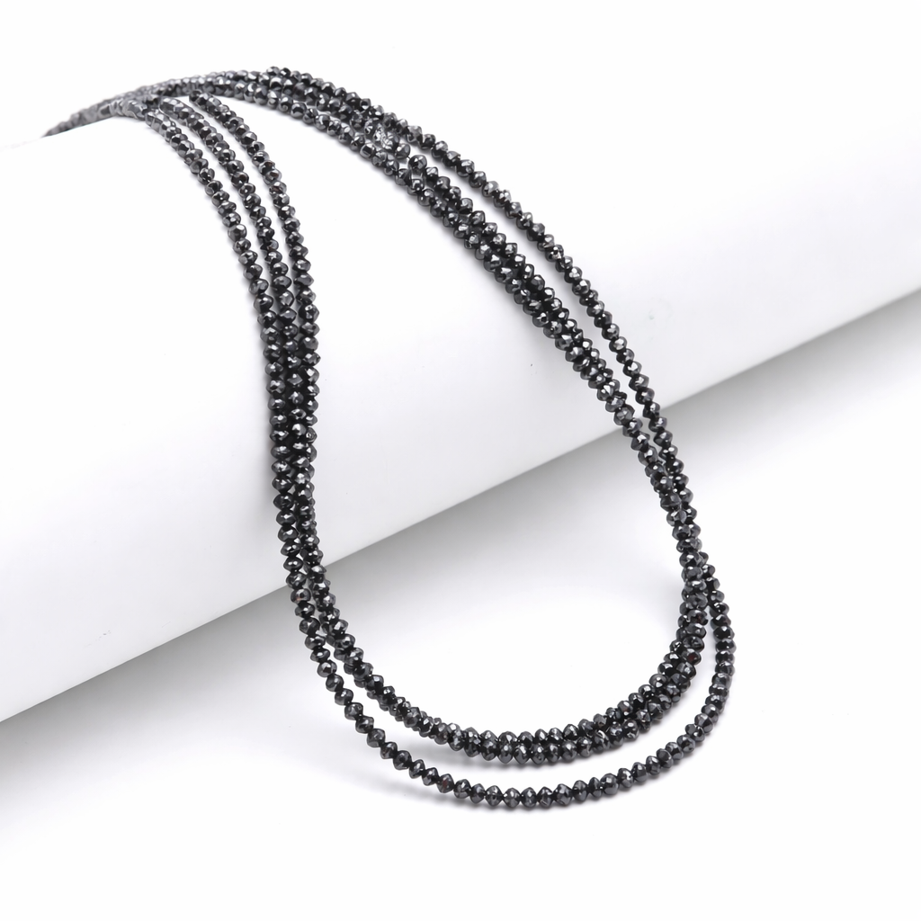 15 Inch Black Diamond Beads AAA Grade jewellery making Beads Diamond 3.5mm