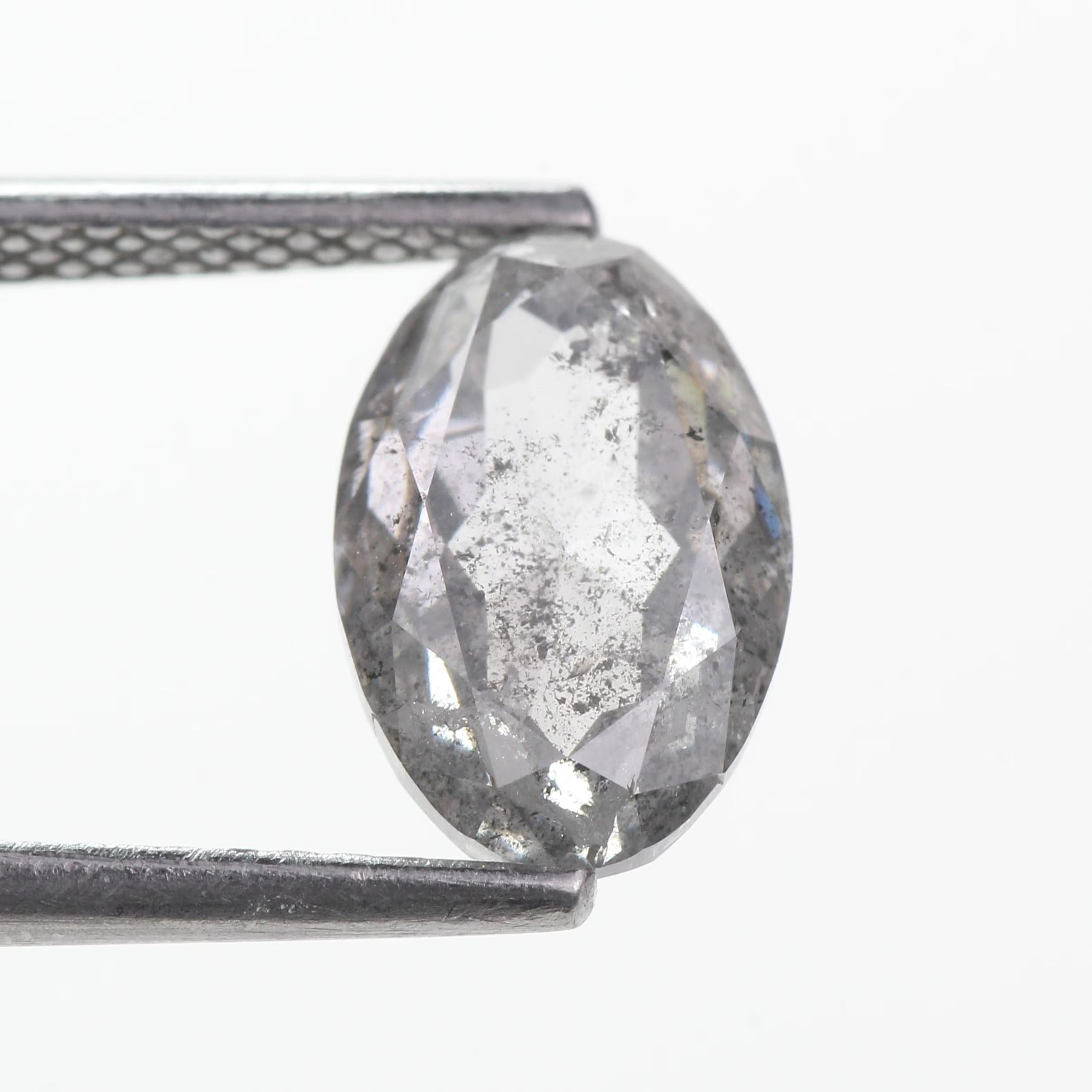 2 Carat Natural Oval Salt and Pepper Diamond 
