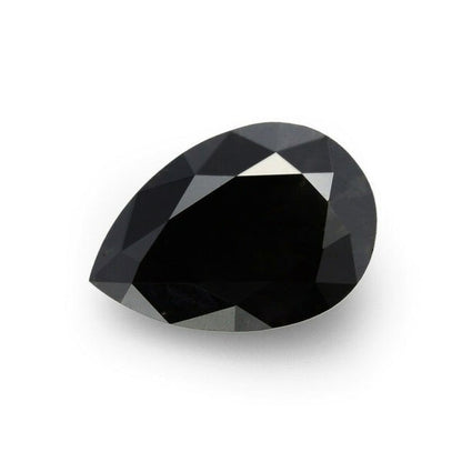 2 Carat Pear Shaped Black Diamond For Engagement Ring And Necklace - Blackdiamond