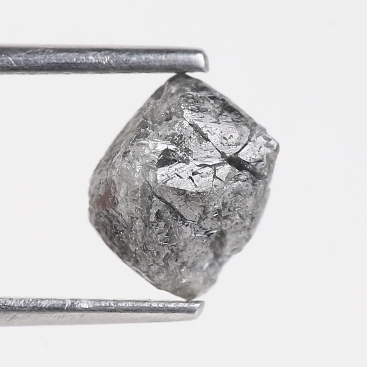 2.13 Carat Natural Rough Gray Diamond 6.7 MM