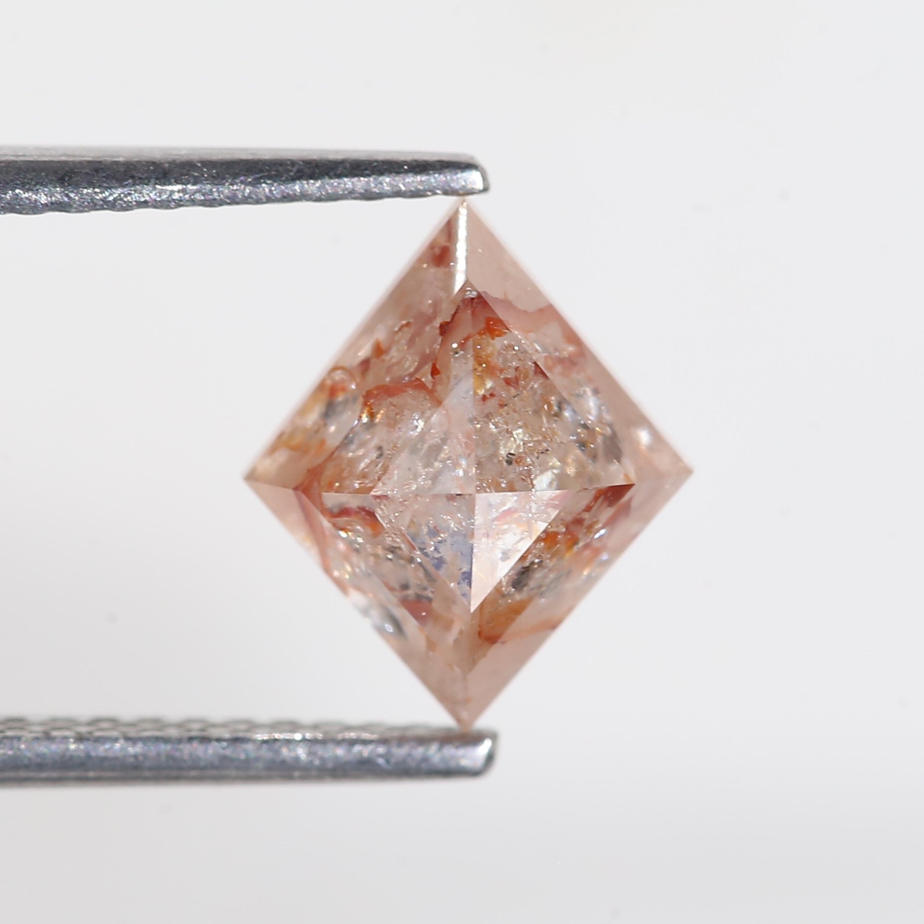 2.15 Carat Lozenge Red Salt and Pepper Diamond 9.6 MM