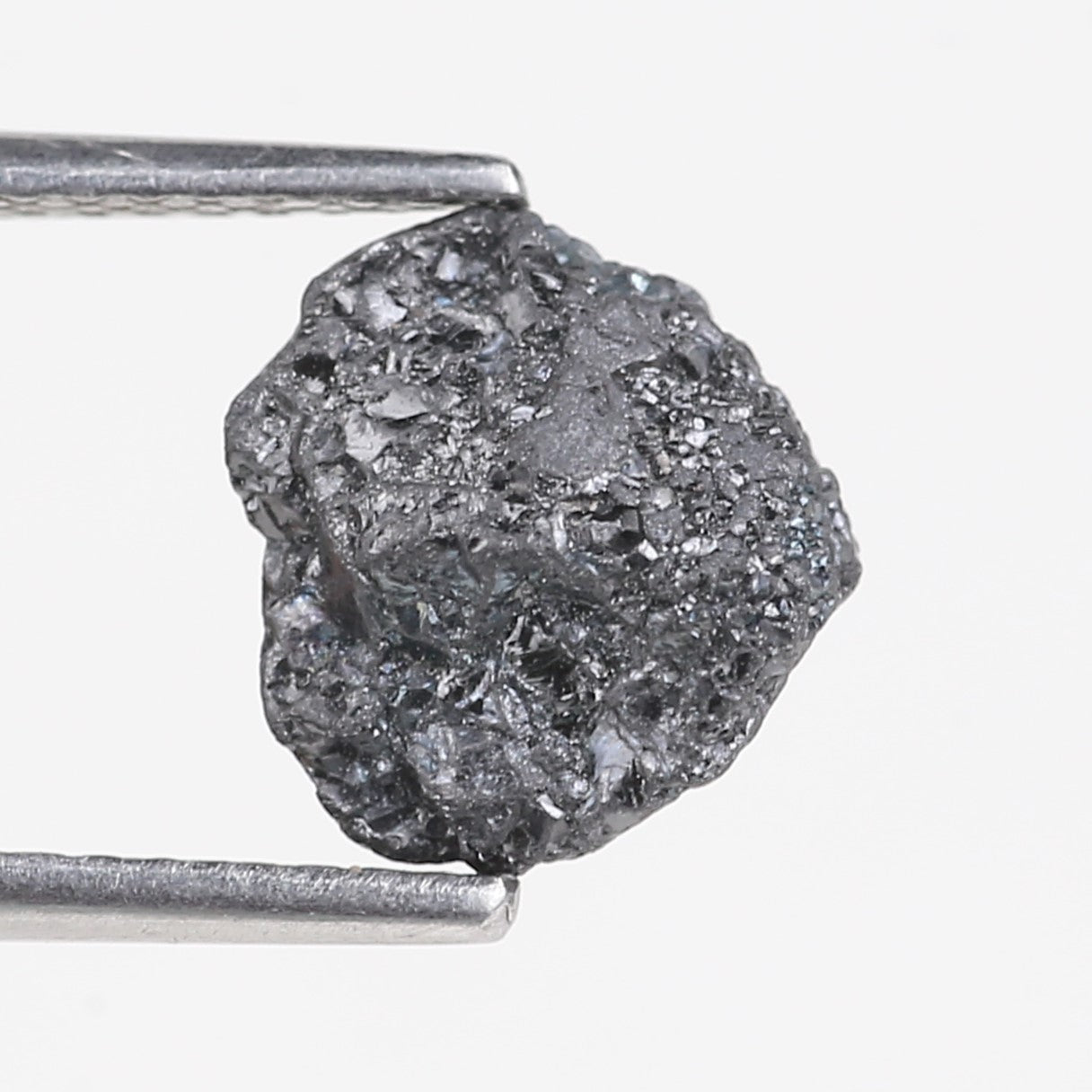 2.98 Carat Natural Black Rough Diamond 8.61 MM