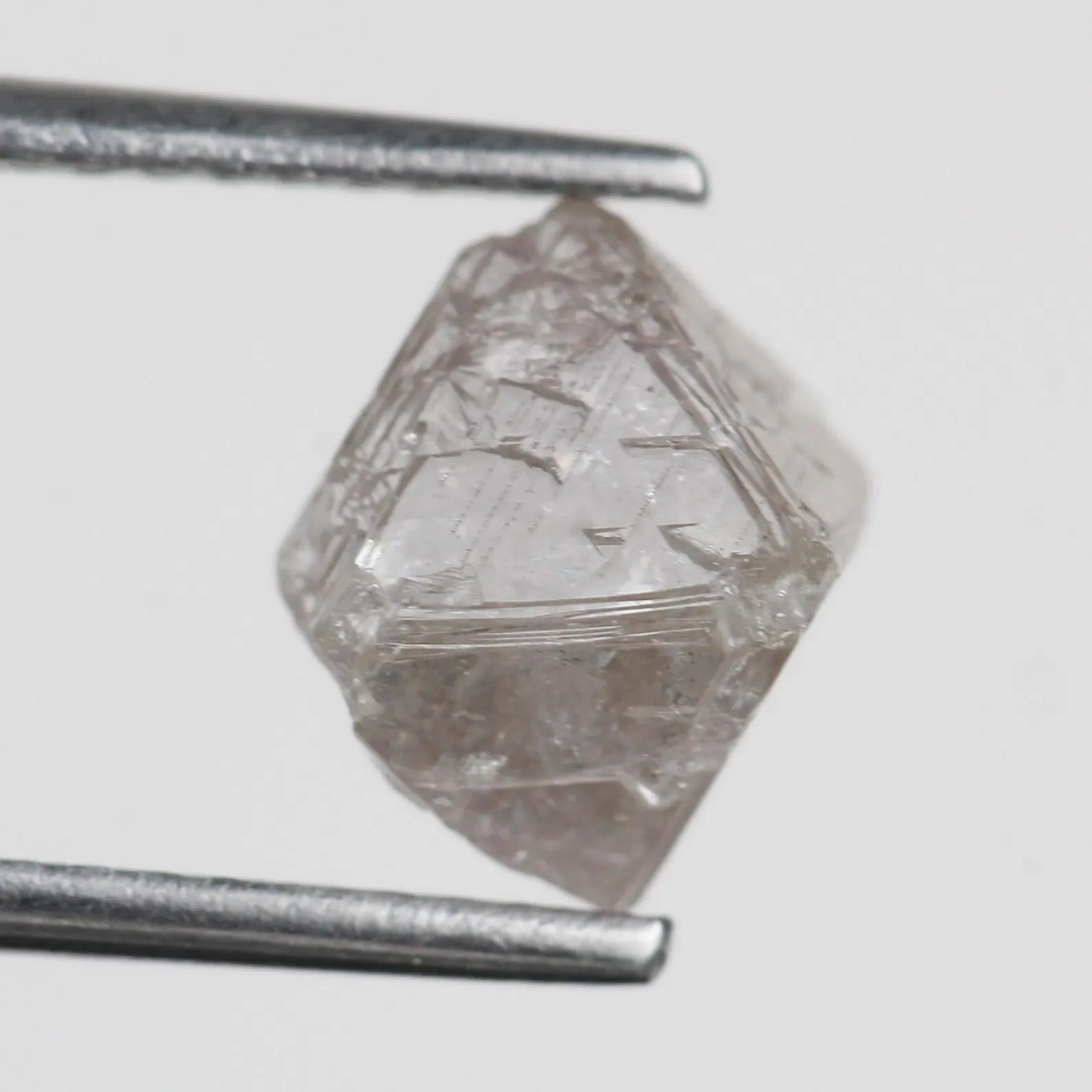 3 Carat Light Pink Rough Diamond Natural 7.6 MM