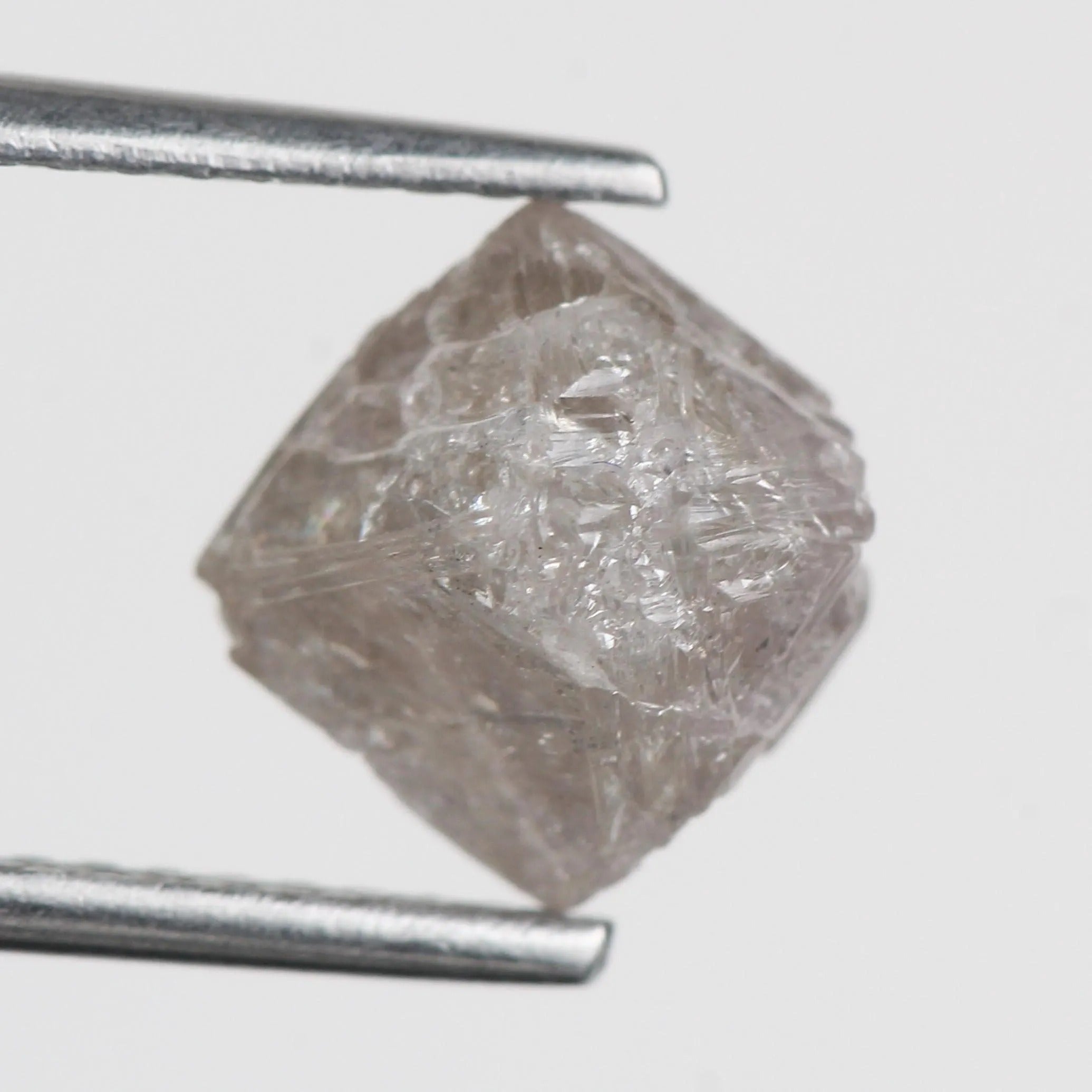 3 Carat Light Pink Rough Diamond Natural 7.6 MM