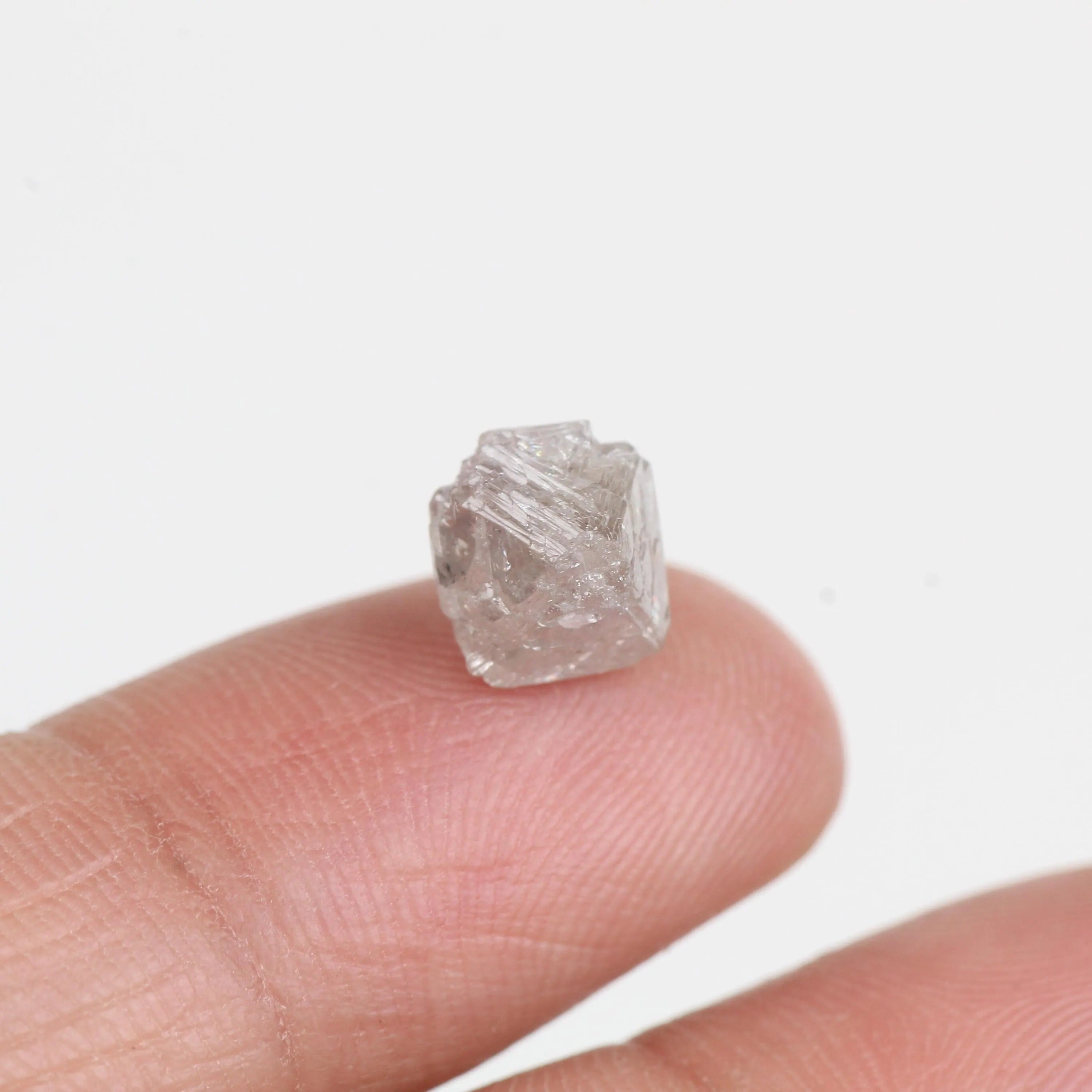 3 Carat Light Pink Rough Diamond Natural 7.6 MM