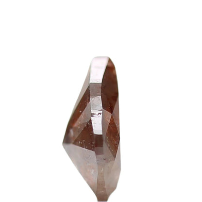 0.98 Carat Natural Orange Pear Loose Salt and Pepper Diamond