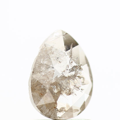 0.80 Carat Fancy Rose Cut Pear Natural Loose Diamond For Ring 8.1 MM