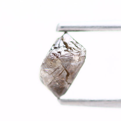 0.90 Carat Fancy Cognac Brown Octahedron Natural Rough Diamond 6 MM - Blackdiamond