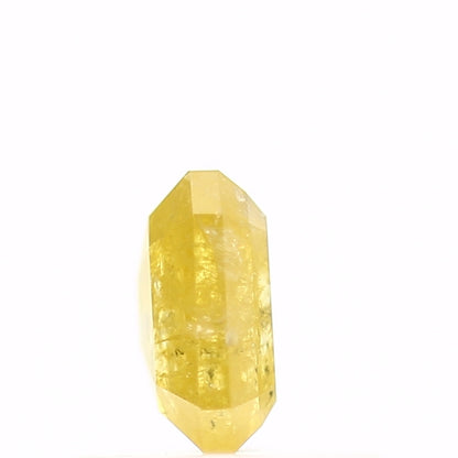 0.58 Carat 5.12 MM Fancy Yellow Emerald Cut Salt and Pepper Diamond - Blackdiamond