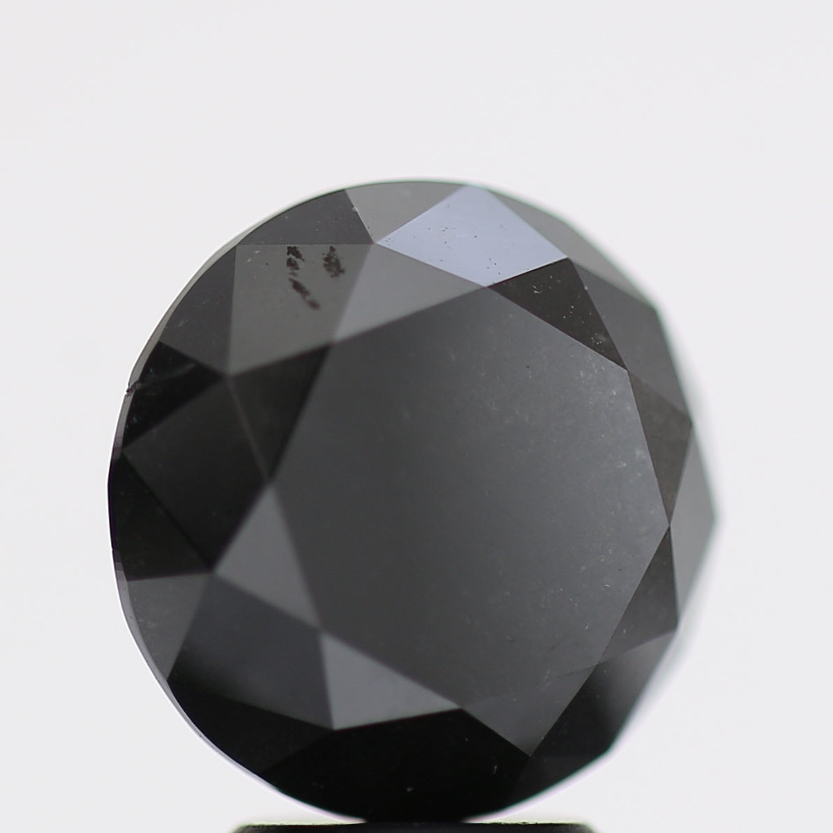 5.05 Carat Fancy Black Round Brilliant Diamond GIA Certified