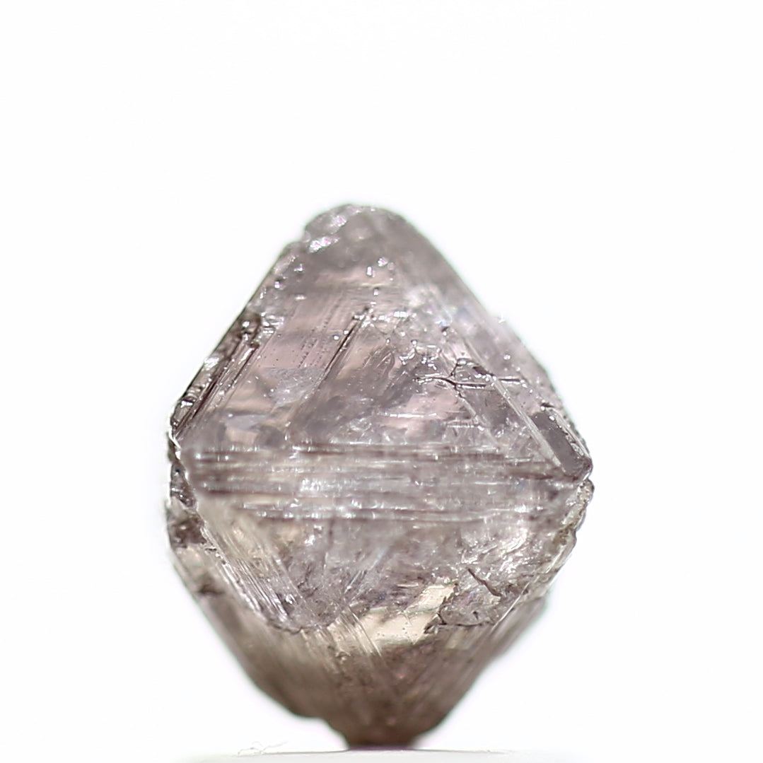 2.16 Carat Fancy Purple Pink Octahedron Natural Raw Rough Diamond - Blackdiamond