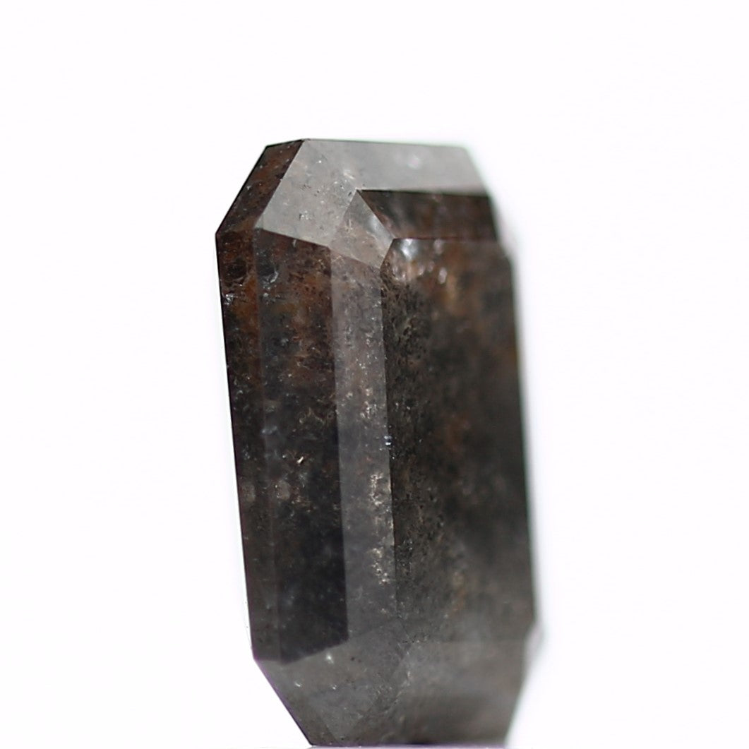 1.66 Carat 8.2 MM Natural Black Emerald Loose Salt and Pepper Diamond - Blackdiamond