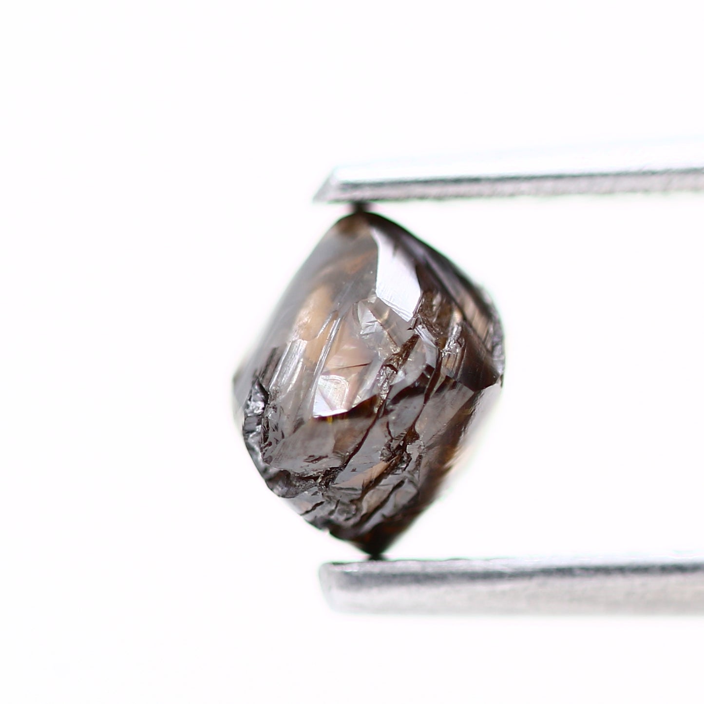 0.83 Carat Natural Cognac Brown Crystal Raw Rough Diamond 5.25 MM - Blackdiamond