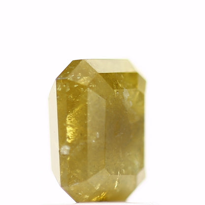 1.43 Carat 6.5 MM Rustic Fancy Yellow Emerald Natural Loose Diamond - Blackdiamond