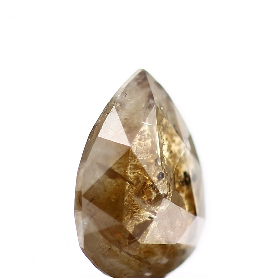 Pear 1 Carat Salt and Pepper Diamond 8.2 MM