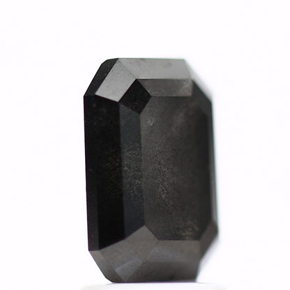 2.35 Carat Natural Emerald Fancy Black Salt and Pepper Diamond 8.56 MM - Blackdiamond