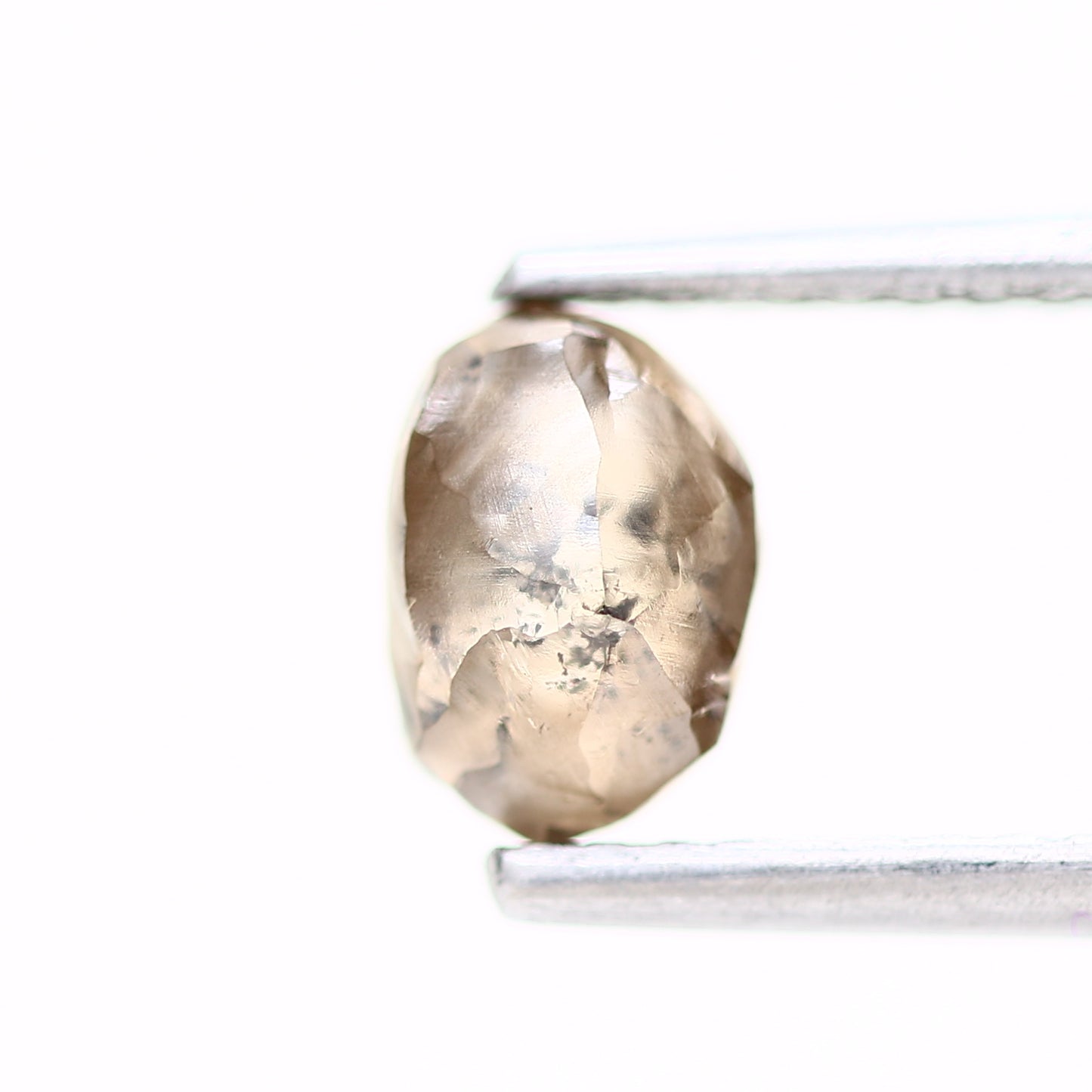 0.98 Carat Natural Champagne Brown Crystal Rough Diamond 6.30 MM - Blackdiamond