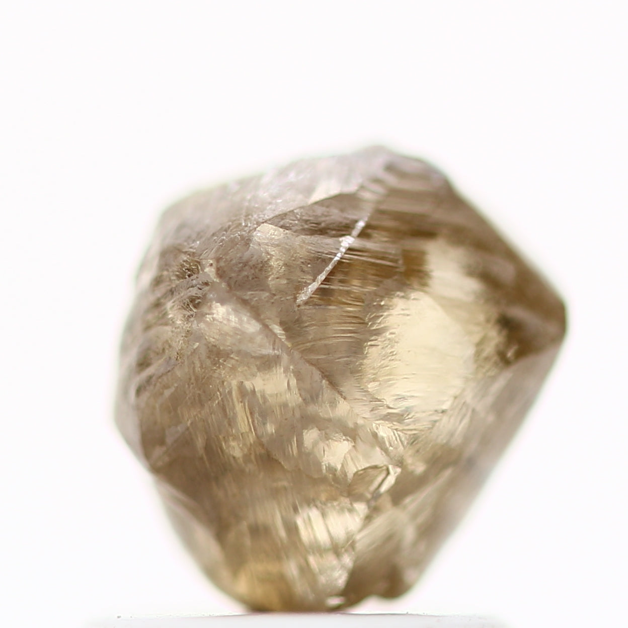 1.46 Carat Natural Champagne Brown Crystal Raw Rough Diamond 6.5 MM - Blackdiamond