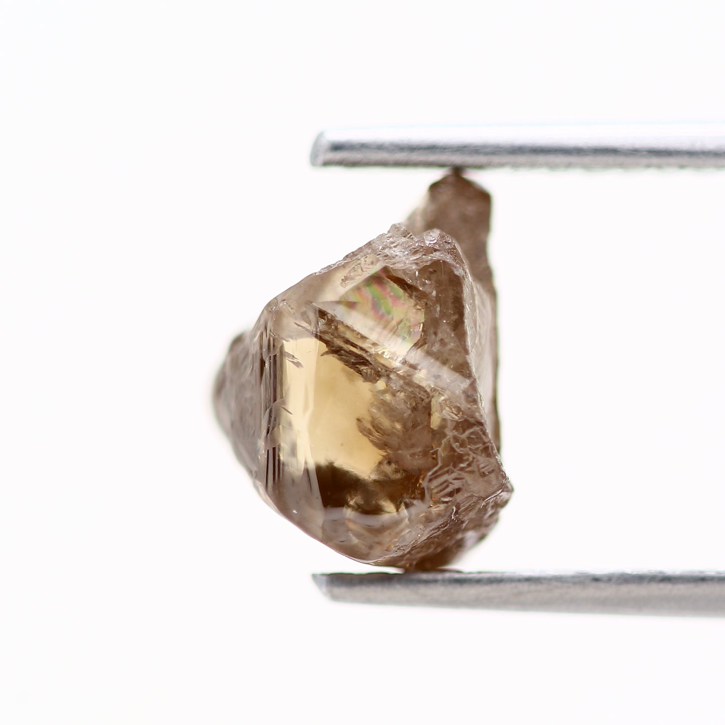 2.42 Carat Fancy Brown Macle Raw Rough Natural Diamond 8.80 MM - Blackdiamond