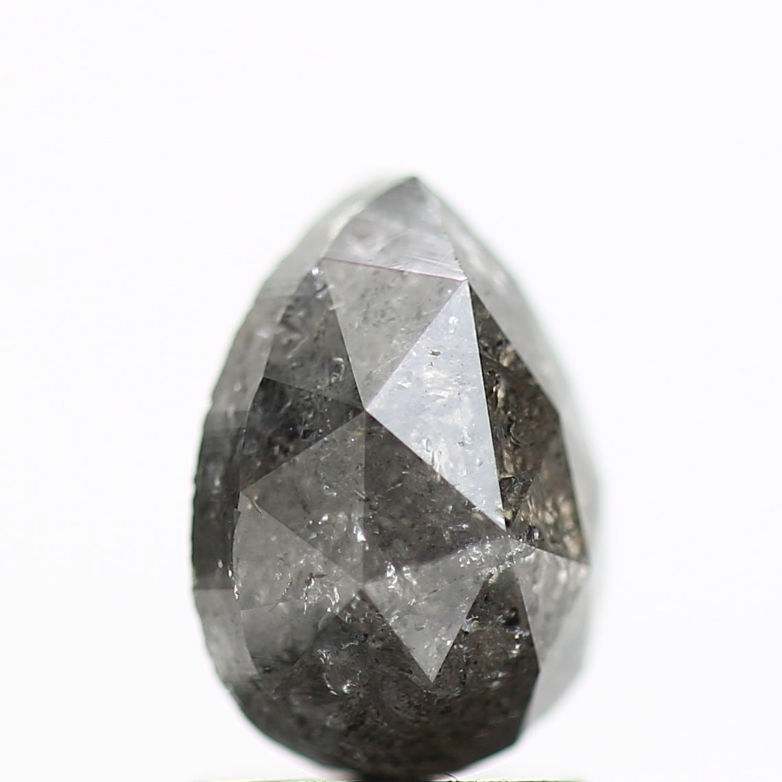 1.56 Carat Fancy Gray Natural Pear Loose Diamond 8.3 MM